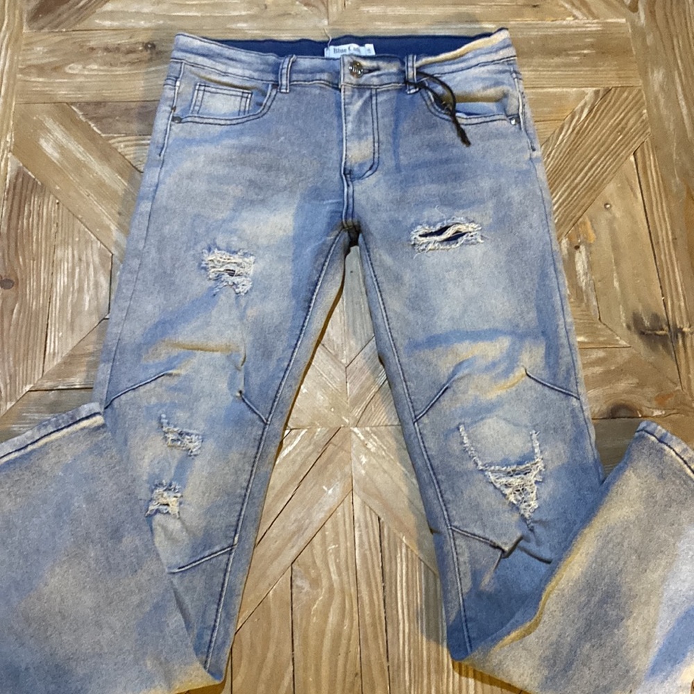 Boys Blue Cult Acid Washed Jeans Size 18 Exc condition - Picture 4 of 6